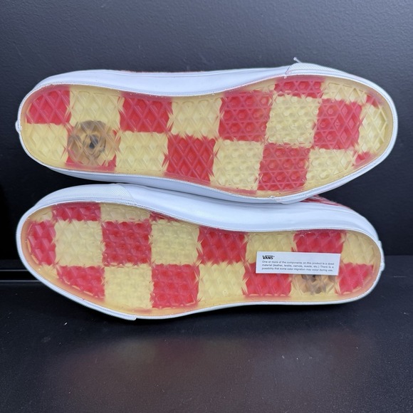 Vans x Concepts OG Sk8-Hi Red Mohair Flame Scarlet Checkerboard Men 8.5 Women 10 - Picture 14 of 15